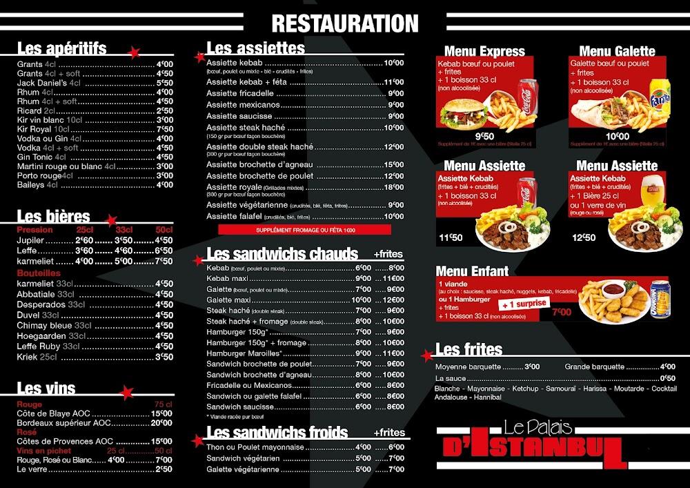 Le Palais d'Istanbul - Menu Image 2